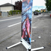 Esquivent - panneaux de trottoir - avec deux Silent bloc - Doal concept enseignes et signalétiques en ligne