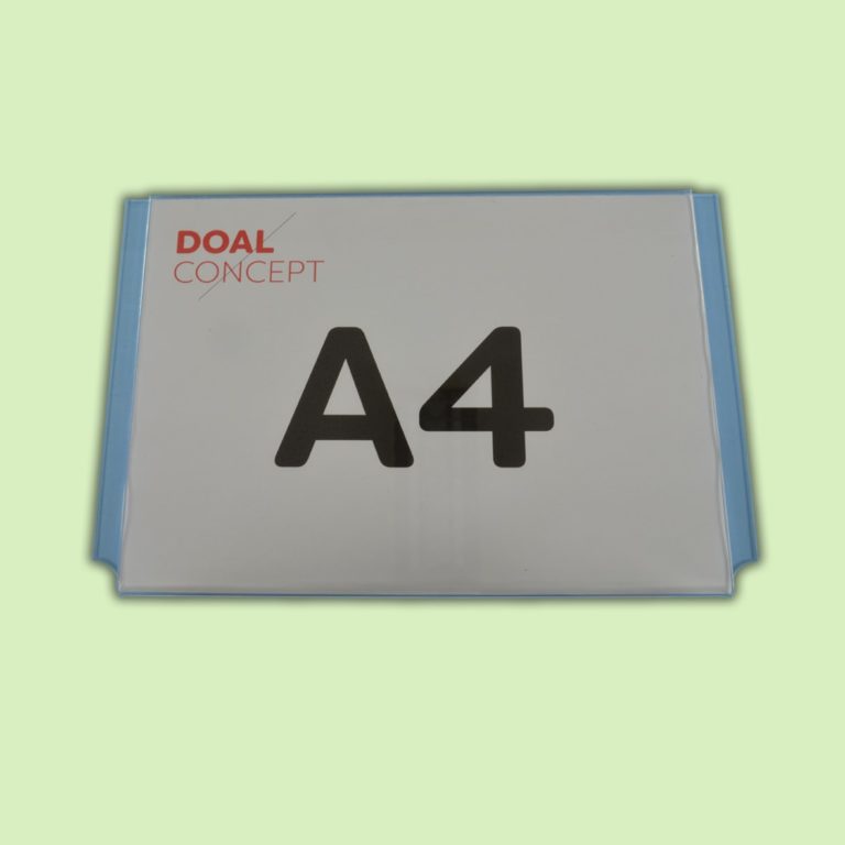 Porte affiche horizontal en plexiglas, format A4, A3, A2, A1 - Doal concept enseignes et signalétiques en ligne