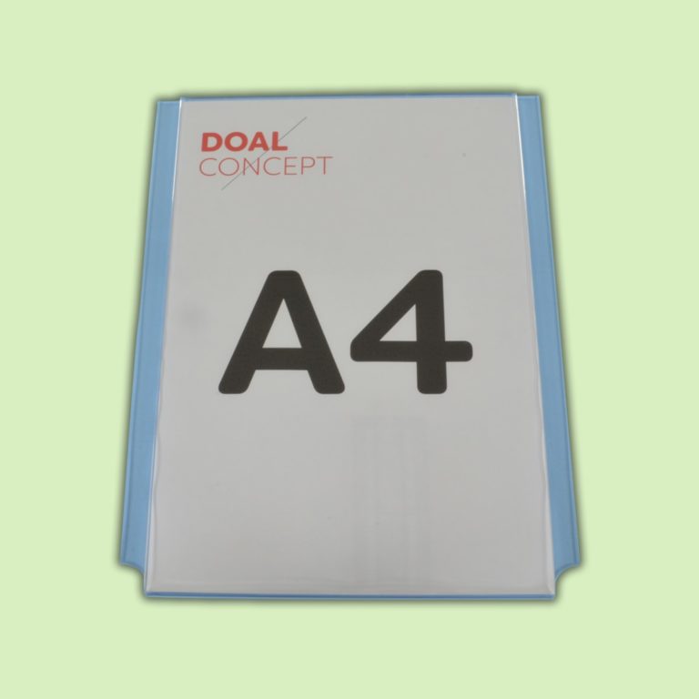 Porte affiche vertical en plexiglas, format A4, A3, A2, A1 - Doal concept enseignes et signalétiques en ligne