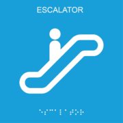 Picto escalator plaques de porte braille – Doal concept enseignes et signalétiques en ligne