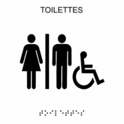 Picto toilettes plaques de porte braille – Doal concept enseignes et signalétiques en ligne