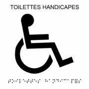 Picto handicapés plaques de porte braille – Doal concept enseignes et signalétiques en ligne